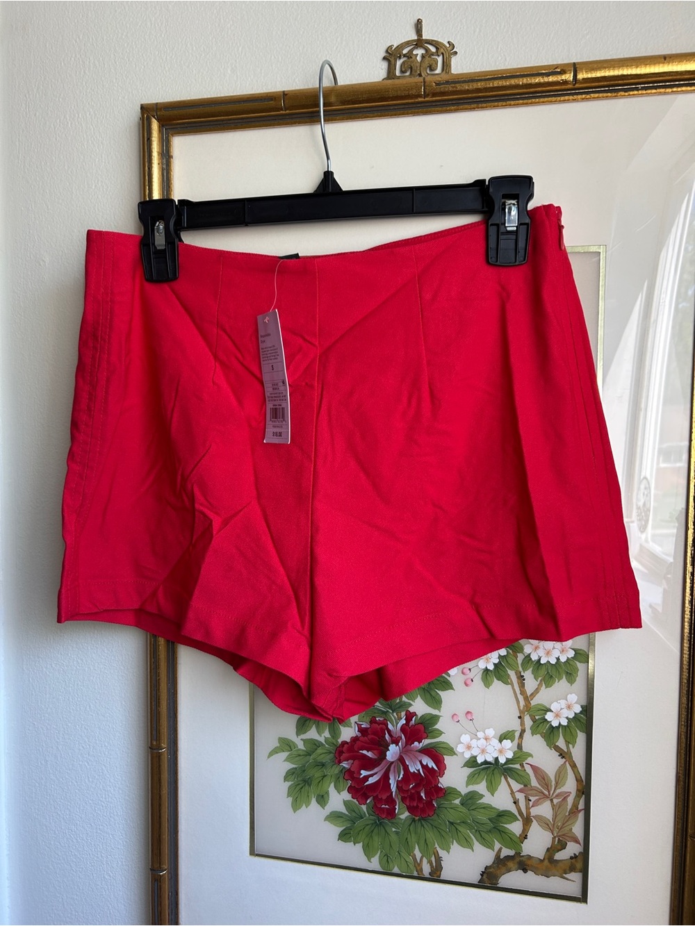 wild fable Bright Red High-Waist Women's Shorts